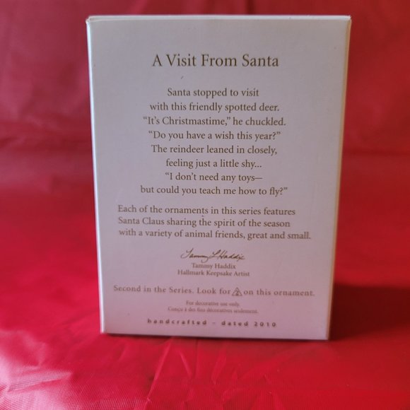 Hallmark Ornament 2010 Visit from Santa (303) - Picture 2 of 6